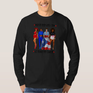 Camiseta Mulheres Porto Rico Meninas Viajam Afro-Americano