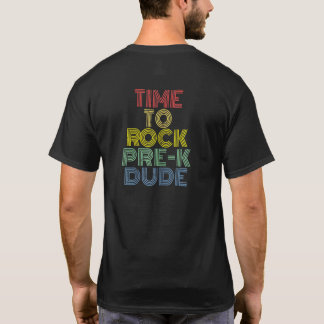 Camiseta Mulheres Pré K Cara De Volta Para Escola Rock E Ro