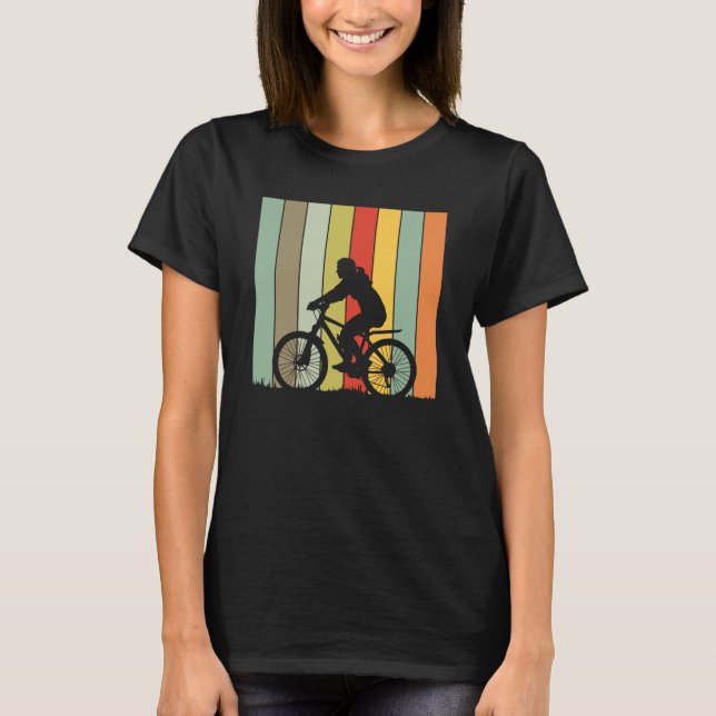 Camiseta Mulheres Presentes Do Ciclo De Ciclismo De Bicicle (Frente)