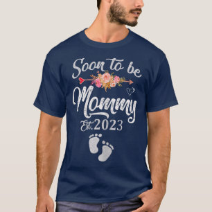 Camiseta Mulheres Prestes a ser Mamãe 2023 Dia das Mães Pri