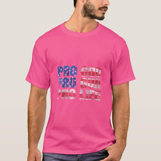 Camiseta Mulheres Pró Deus Pro Arma Pro Vida (Frente)