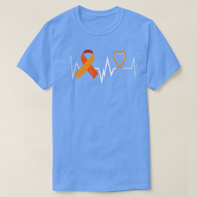 Camiseta Mulheres Produtos para Pulsação Leucemia Fita Leuc (Frente do Design)