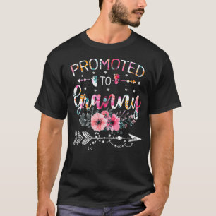Camiseta Mulheres Promovidas À Avó 2022 Nova Avó Engraçada 