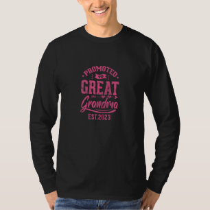 Camiseta Mulheres Promovidas a Bisavó 2023 Anúncio de Bebê