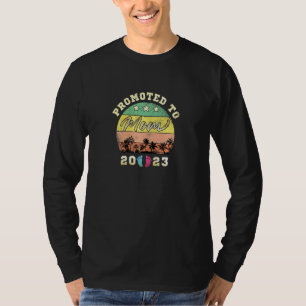 Camiseta Mulheres Promovidas a Mamãe 2023 Nova Mamãe Gravid