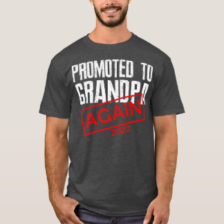 Camiseta Mulheres Promovidas Ao Vovô Novamente Na Gravidez 