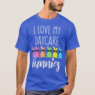 Camiseta Mulheres Provedores de Páscoa de creche Eu Amo Meu