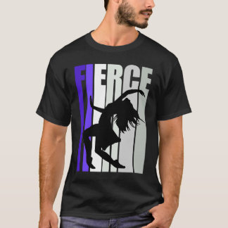 Camiseta Mulheres Púrpura Dançarino de Feridas Aniversário 