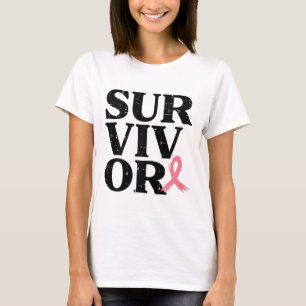 Camiseta Mulheres que conhecem o Cancer da frança cor-de-ro
