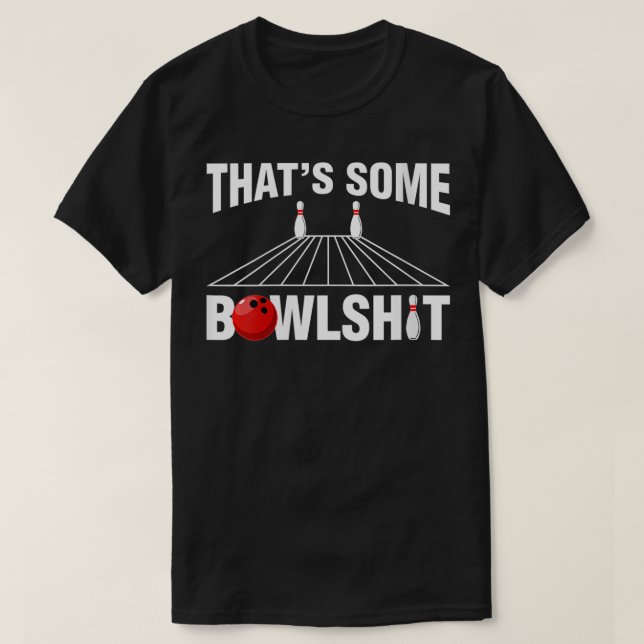 Camiseta Mulheres que é uma Boliche de Bowler VNeck (Frente do Design)