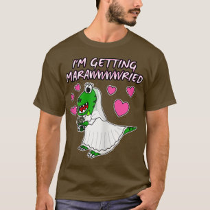 Camiseta Mulheres que estou levando Dinossauro de noiva des