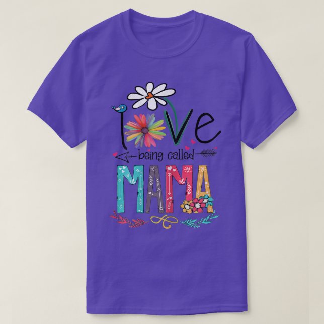 Camiseta Mulheres Que Eu Adoro Ser Chamada Mamã Dons De Gir (Frente do Design)