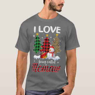 Camiseta Mulheres Que Eu Adoro Ser Chamada Vovó Memaw Snowm