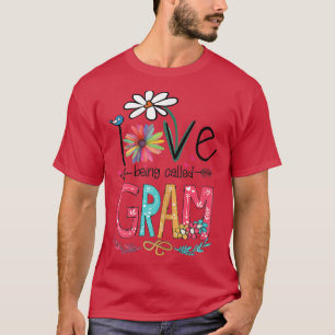 Camiseta Mulheres Que Eu Adoro Ser Chamadas De Gram Sunflow