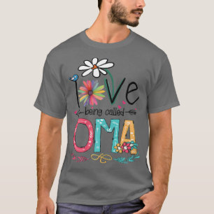 Camiseta Mulheres Que Eu Adoro Ser Chamadas De Oma Sunflowe