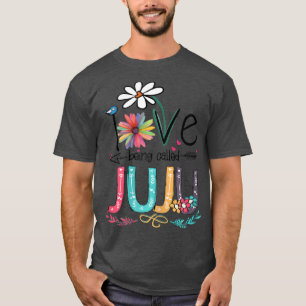 Camiseta Mulheres Que Eu Adoro Ser Chamadas Juju Sunflower 