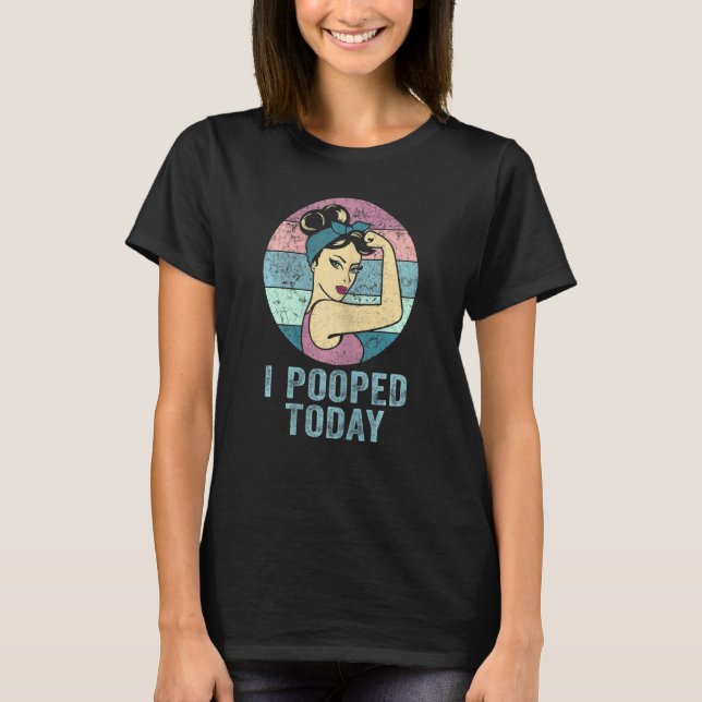 Camiseta Mulheres Que Eu Coloquei Hoje Retro Rosie Humor I  (Frente)