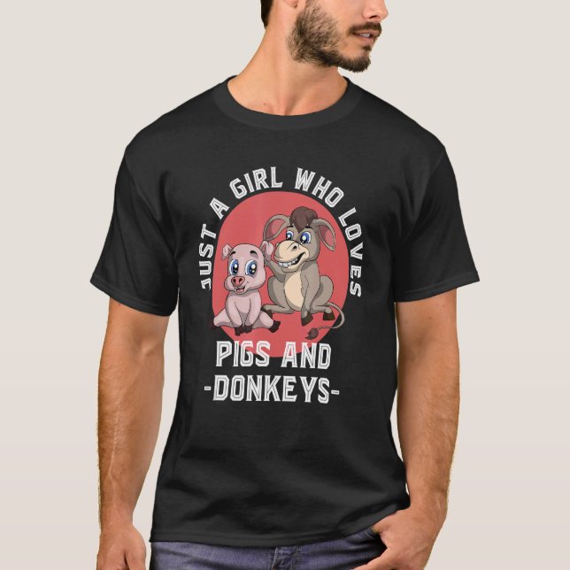 Camiseta Mulheres Que Fazem Agricultura De Animais Apenas U (Frente)