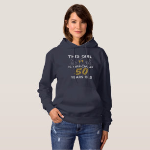 Camiseta Mulheres Que Garotas Oficialmente 50 Anos 50 Anos