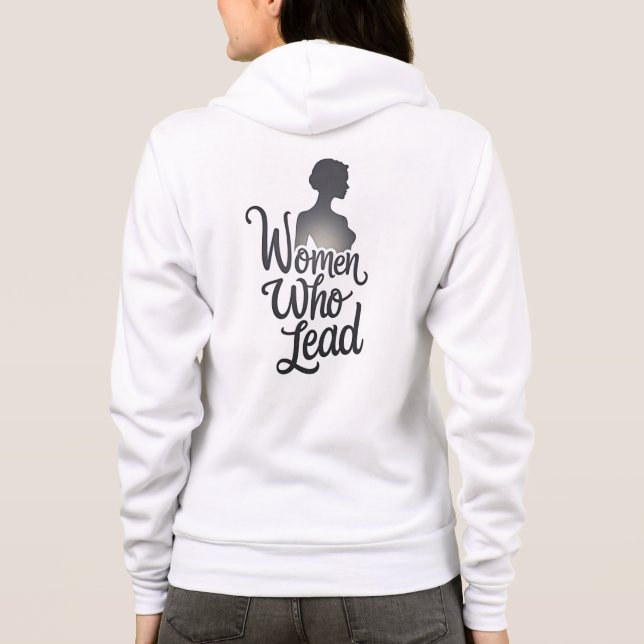 Camiseta Mulheres que lideram - Empoderamento de Hoodie par (Verso)