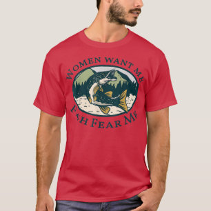 Camiseta Mulheres Que Me Querem Peixe Receio 1062