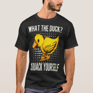 Camiseta Mulheres Que O Pato Engraçado Dando Presente VNeck