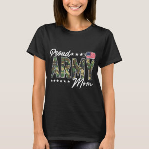 Camiseta Mulheres Que Ocupam Militares Orgulhosos Mãe Para