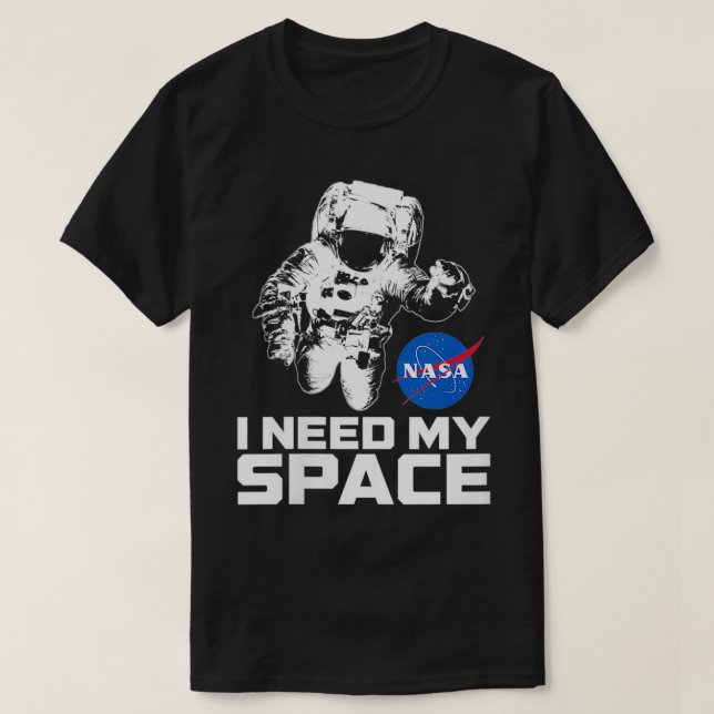 Camiseta Mulheres que preciso do meu espaço com o Astronaut (Frente do Design)