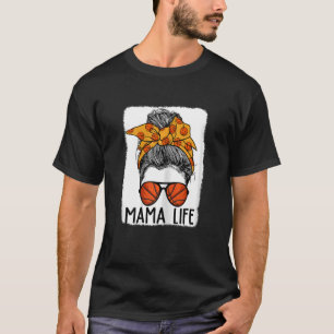 Camiseta Mulheres Que Sangraram Basquete Mama Mensagem Bun