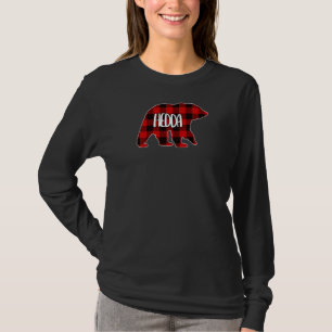 Camiseta Mulheres Que Tinham Urso Costumado Vermelho Xadrez