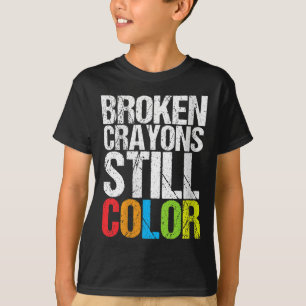 Camiseta Mulheres Quebraram Crayons Ainda Coloridos Saúde M