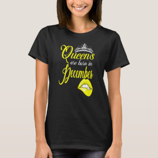 Camiseta Mulheres Queens São Nasceres Em Dezembro Capricórn