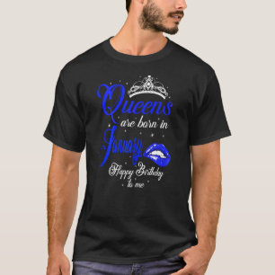 Camiseta Mulheres Queens São Nasceres Em Janeiro, Capricórn