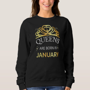Camiseta Mulheres Queens São Nasceres Em Janeiro Capricórni