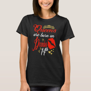 Camiseta Mulheres Queens São Nasceres No 14 Sagittariado De