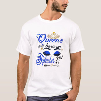 Camiseta Mulheres Queens São Nasceres No Bir Libra, 23 De S