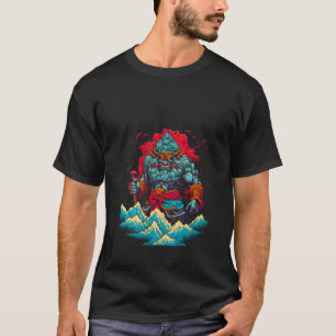 Camiseta Mulheres Raijin Mitologia Japonesa Deus Trovão V N