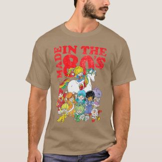 Camiseta Mulheres Rainbow Brite Feita nos anos 80 Desgastad