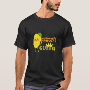 Camiseta Mulheres Rainha do Manga Vegana Manga Fruta Dia do