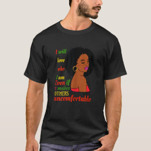 Camiseta Mulheres Rainha Negra Lady Curly Natural Afro Amér