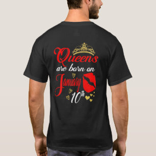 Camiseta Mulheres Rainhas São Nasceres No 10º Capricórnio B