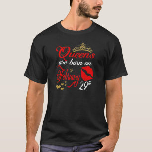 Camiseta Mulheres Rainhas São Nasceres No Peixes 29 De Feve