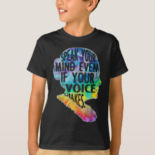 Camiseta Mulheres Rbg Fale O Que Você Pensa Mesmo Que Sua V