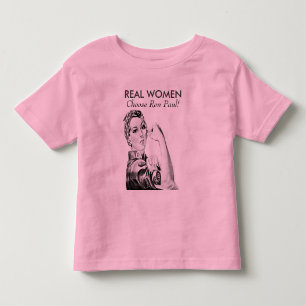 Camiseta Mulheres Reais Escolhem Ron Paul Baby