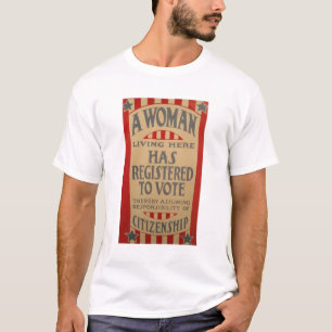 Camiseta Mulheres, registro ao voto!