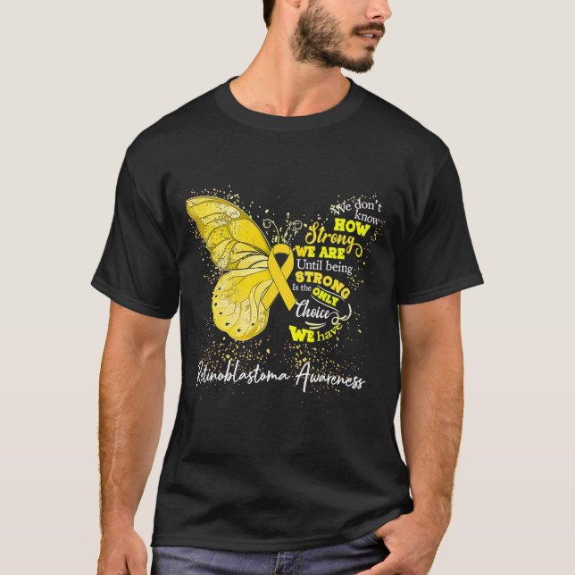 Camiseta Mulheres Retinoblastoma Sensibilização Bumbum Amar (Frente)