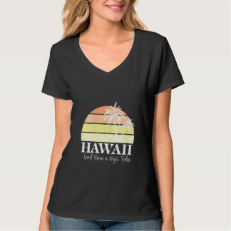 Camiseta Mulheres Retro Havaí, Havaí, na praia de verão tro
