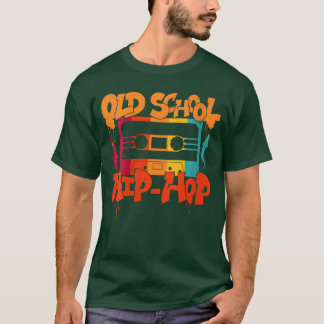 Camiseta Mulheres Retro Hip Hop Antigo 80s 90s Grafite C