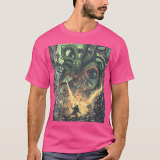 Camiseta Mulheres Retro Japão Kaiju Punk Monstro Biomecânic