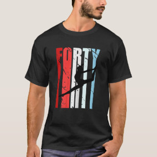 Camiseta Mulheres Retro Mulheres 40ª Dançarina Birthday Dan